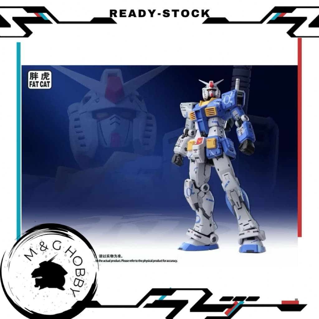 Ready Stock 】Fat-Cat Model MG 1/100 RX-78.2 Ver. Model Kits < Change Color ) 胖虎 MG 1/100 RX78.2 阿祖2.0 拼装模型( 换色系列 )