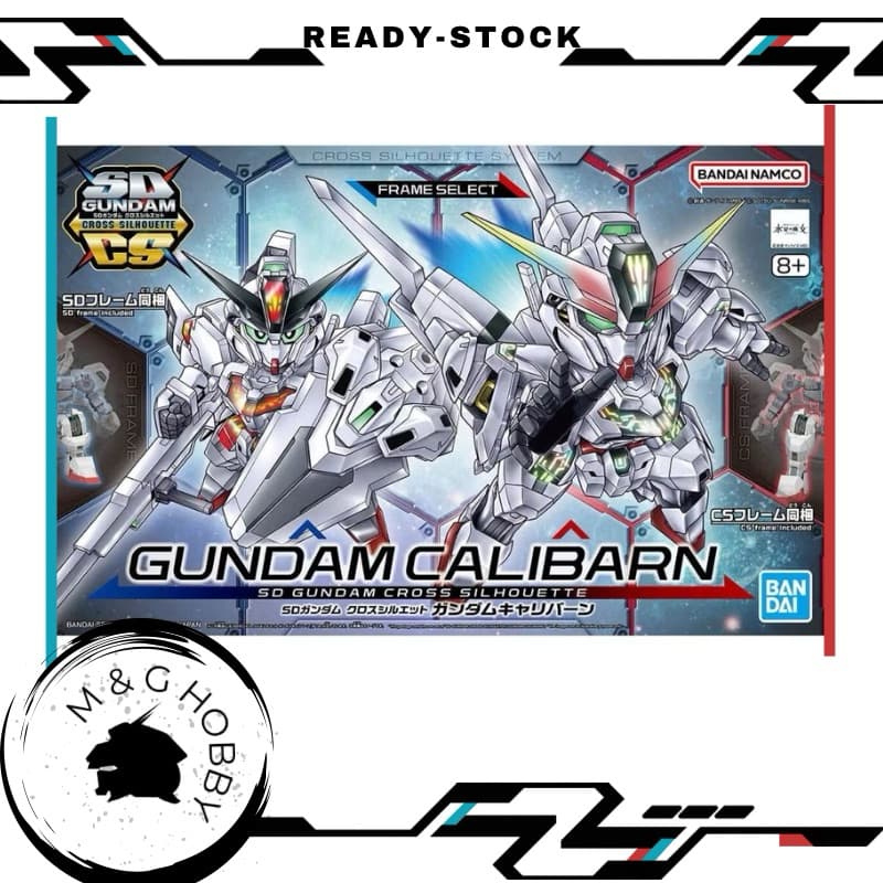 【 Ready Stock 】BANDAI SDCS Gundam Calibarn - SD Cross Silhouette Plastic Model Kit<万代 SDSC 异灵高达 水星的魔女 卡利班 凯列班 拼装模型>