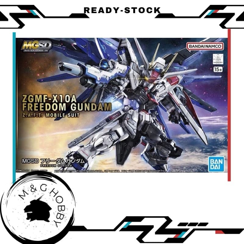 【 Ready Stock 】 Bandai MGSD Freedom Gundam Model kit( Gundam Seed Destiny ) <万代 MGSD ZGMF-X10A SEED Freedom 自由高达 拼装模型>