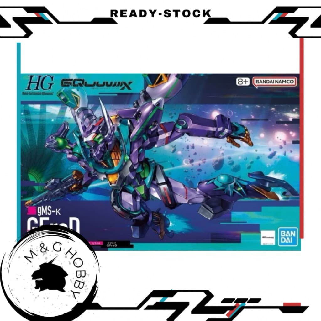 【 Ready Stock 】BANDAI HG 1/144 Mobile Suit Gundam GQuuuuuuX "GFreD" Model Kit <万代HG 1/144 基弗列德 G夸克斯 拼装模型>