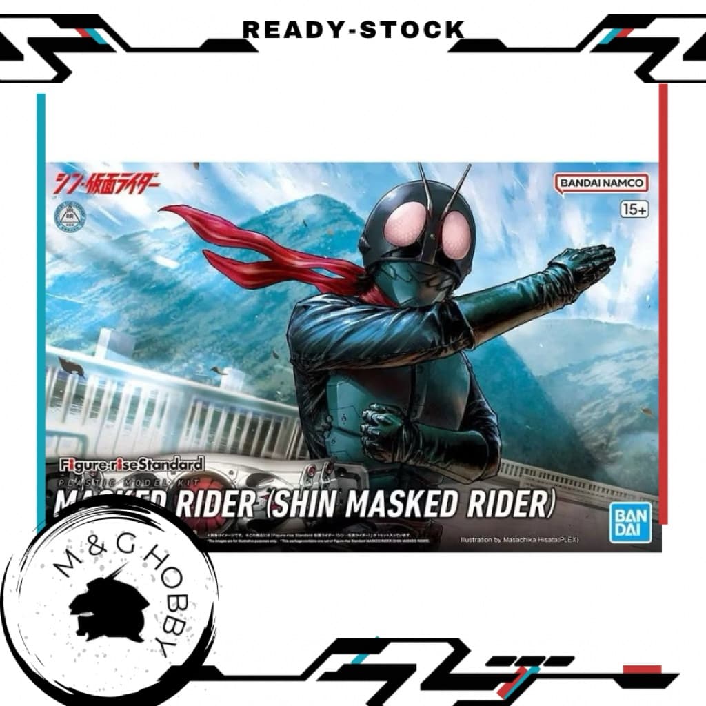 【 Ready Stock 】BANDAI FIGURE-RISE STANDARD Kamen Rider (Shin Kamen Rider) Model Kits