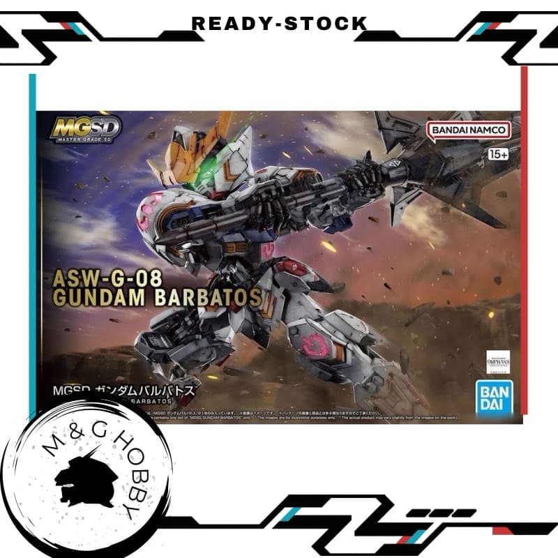 【 Ready Stock 】Bandai MGSD ASW-G-08 GUNDAM BARBATOS <万代 MGSD 巴巴托斯高达 第四形态 拼装模型>