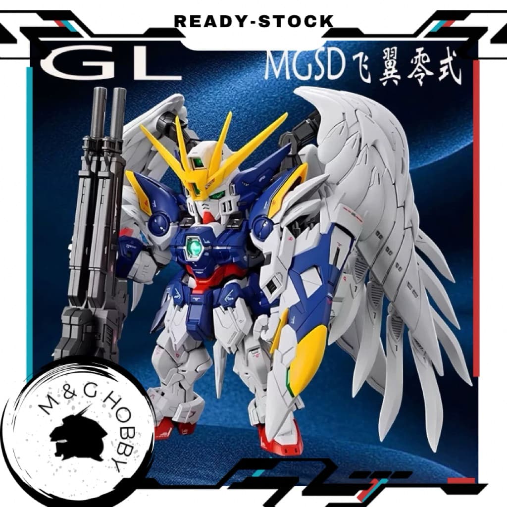 【 Ready Stock 】GL Model MGSD Wing Gundam Zero EW Model Kit <GL 新厂 MGSD 飞翼 零式天使 掉毛 EW 拼装模型>