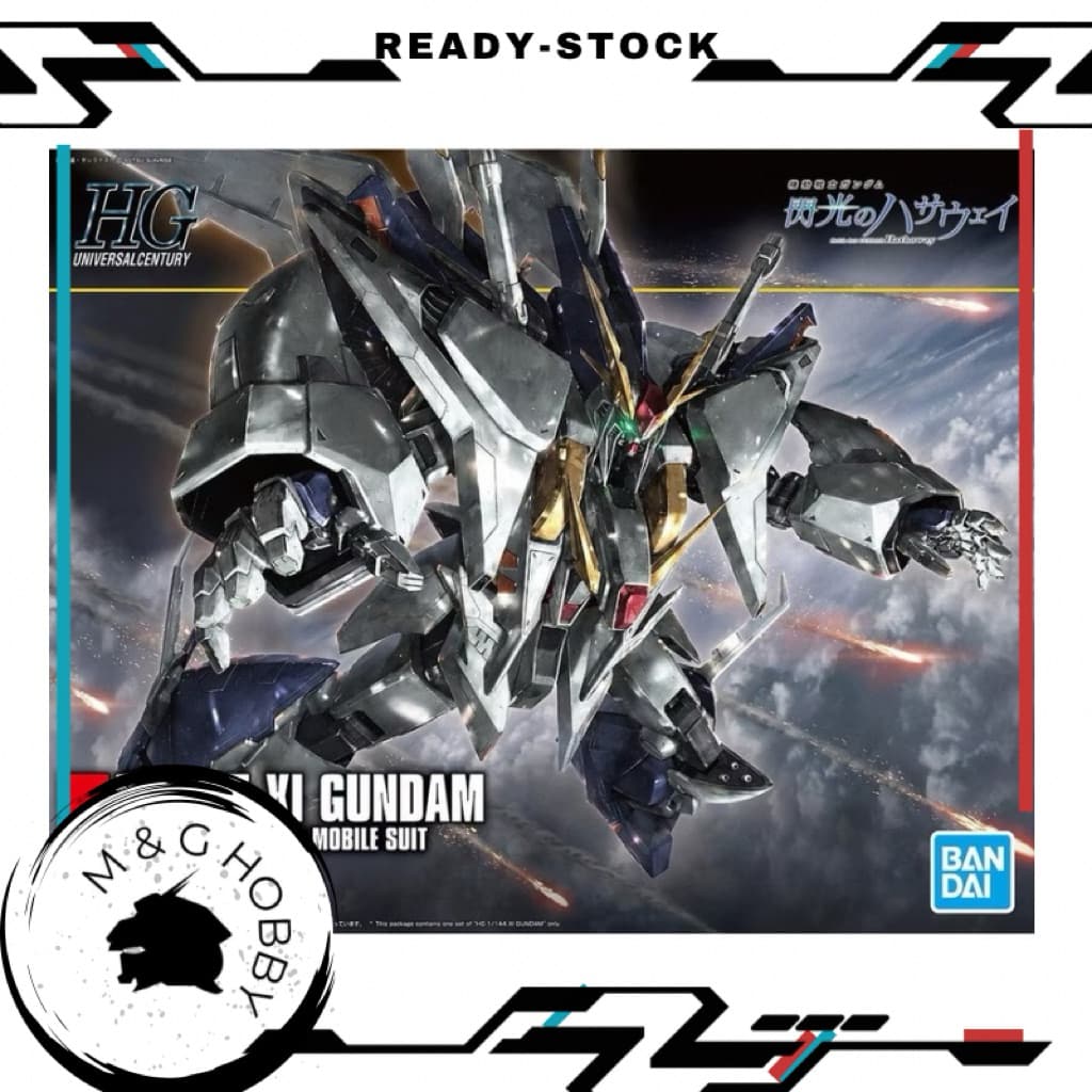 【 Ready Stock 】Bandai HGUC 1/144 RX105-Xi Gundam Model Kits <万代HGUC 1/144 RX-105闪光的哈萨维 柯西 拼装模型>