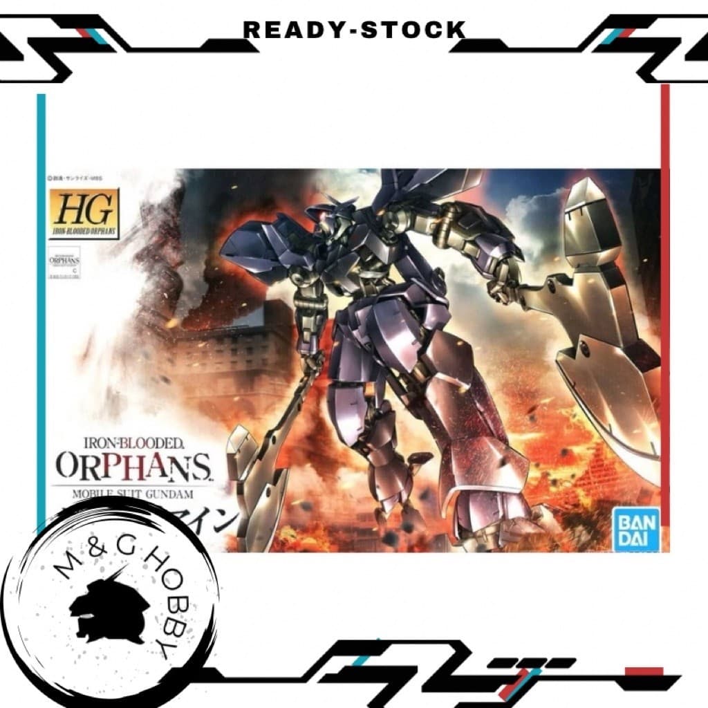 【 Ready Stock 】BANDAI HGIBO 1/144 Graze Ein Mobile Suit Gundam Model Kit<万代 HGIBO 1/144 铁血 格雷兹·艾因 高达 拼装模型>