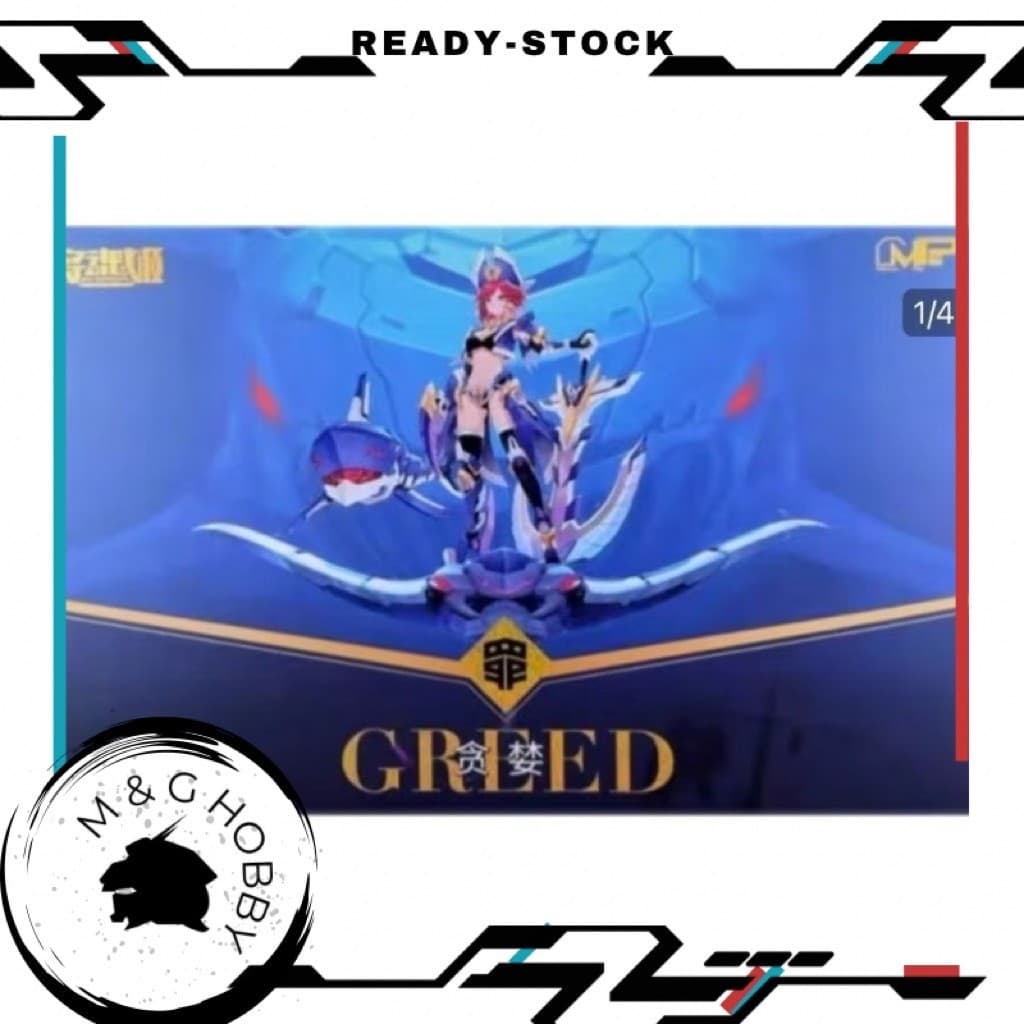 【 Ready Stock 】MS GENERAL SIN-02 GREED 1/10 Seven Sins Series Female Mecha Plastic Model Kit<将魂姬 1/10 贪婪 七大罪系列 机娘 拼装模型>