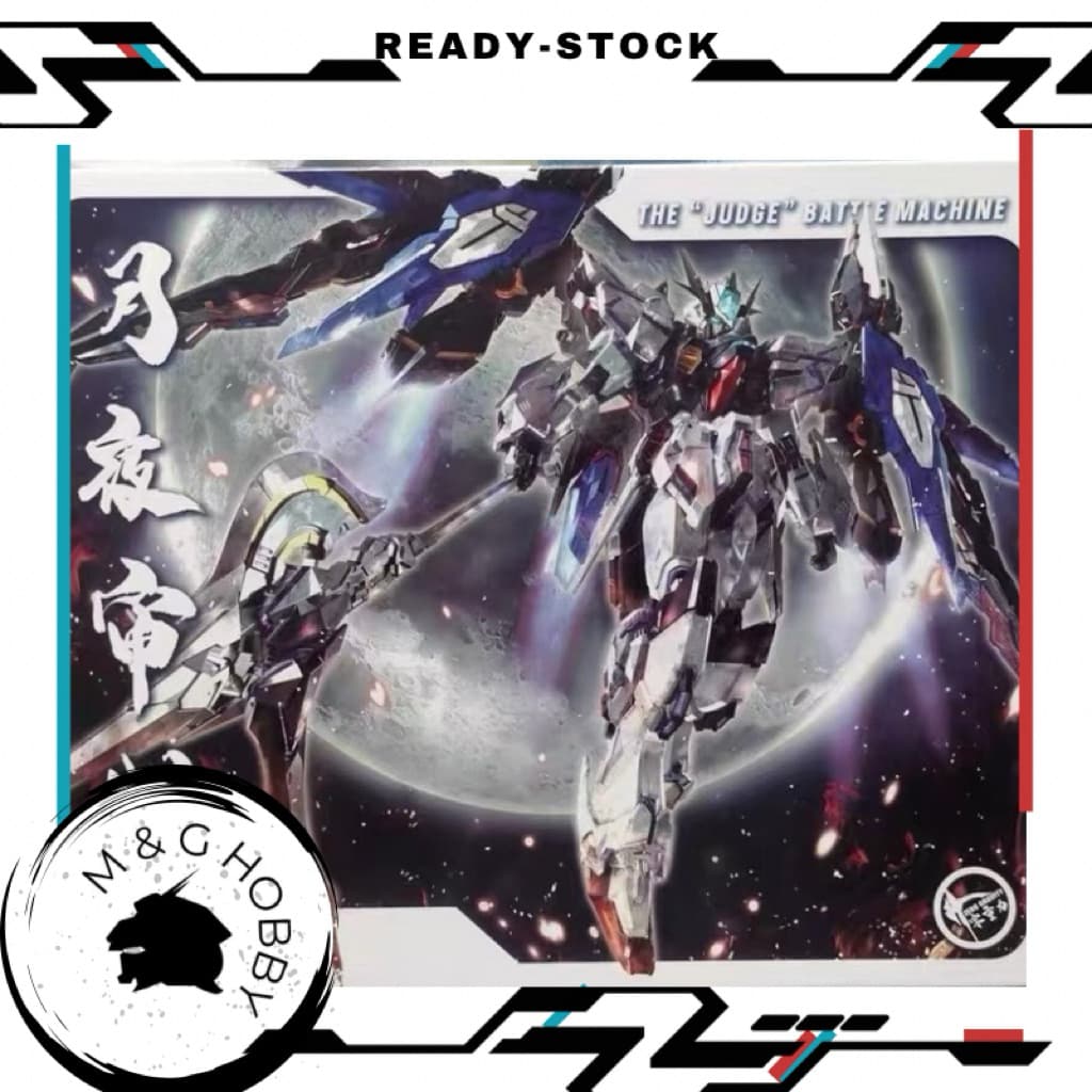【 Ready Stock 】Zero Gravity 1/100 Judge Moonlight Ver. with Metal Inner Frame <零重力审判 1/100 月夜审判 双镰刀 合金骨架 拼装模型>