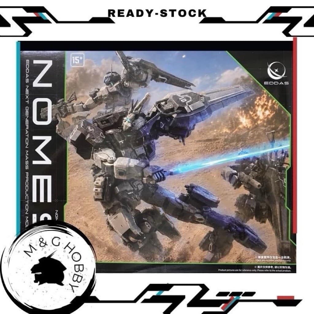 【 Ready Stock 】Eddas 1/100 Nomes Commander Type Assembly Model Kit (with Metal Parts)